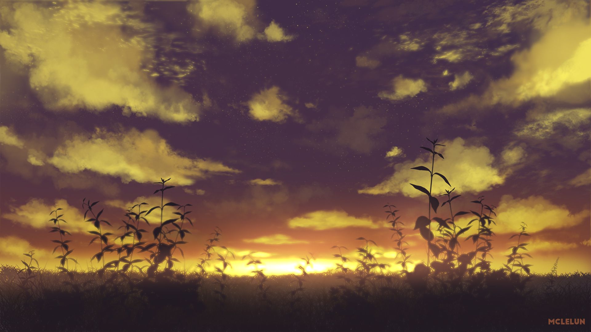 Free download wallpaper Anime, Sky, Cloud on your PC desktop