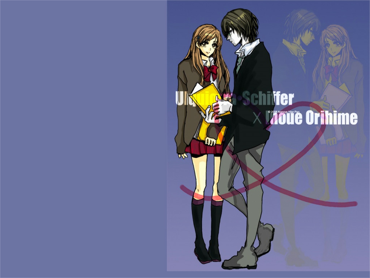 Descarga gratuita de fondo de pantalla para móvil de Animado, Bleach: Burîchi, Orihime Inoue, Ulquiorra Cifer.