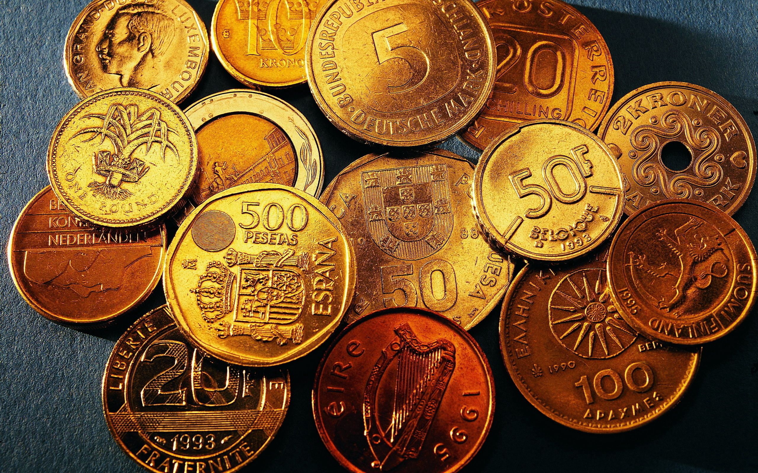 money, miscellanea, miscellaneous, date, coins, different denomination, dates
