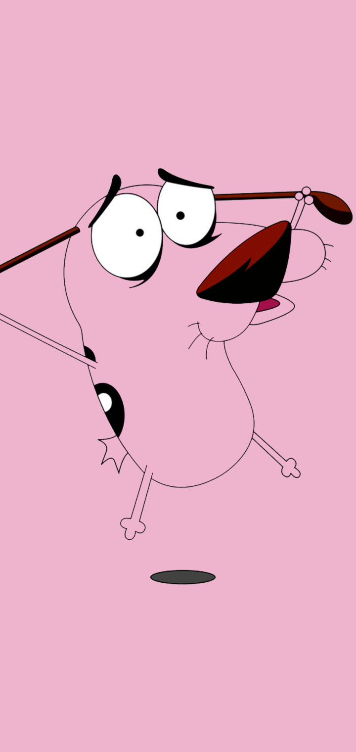 1390070 скачать обои телешоу, кураж трусливый пёс, розовый, пинк, собака - заставки и картинки бесплатно
