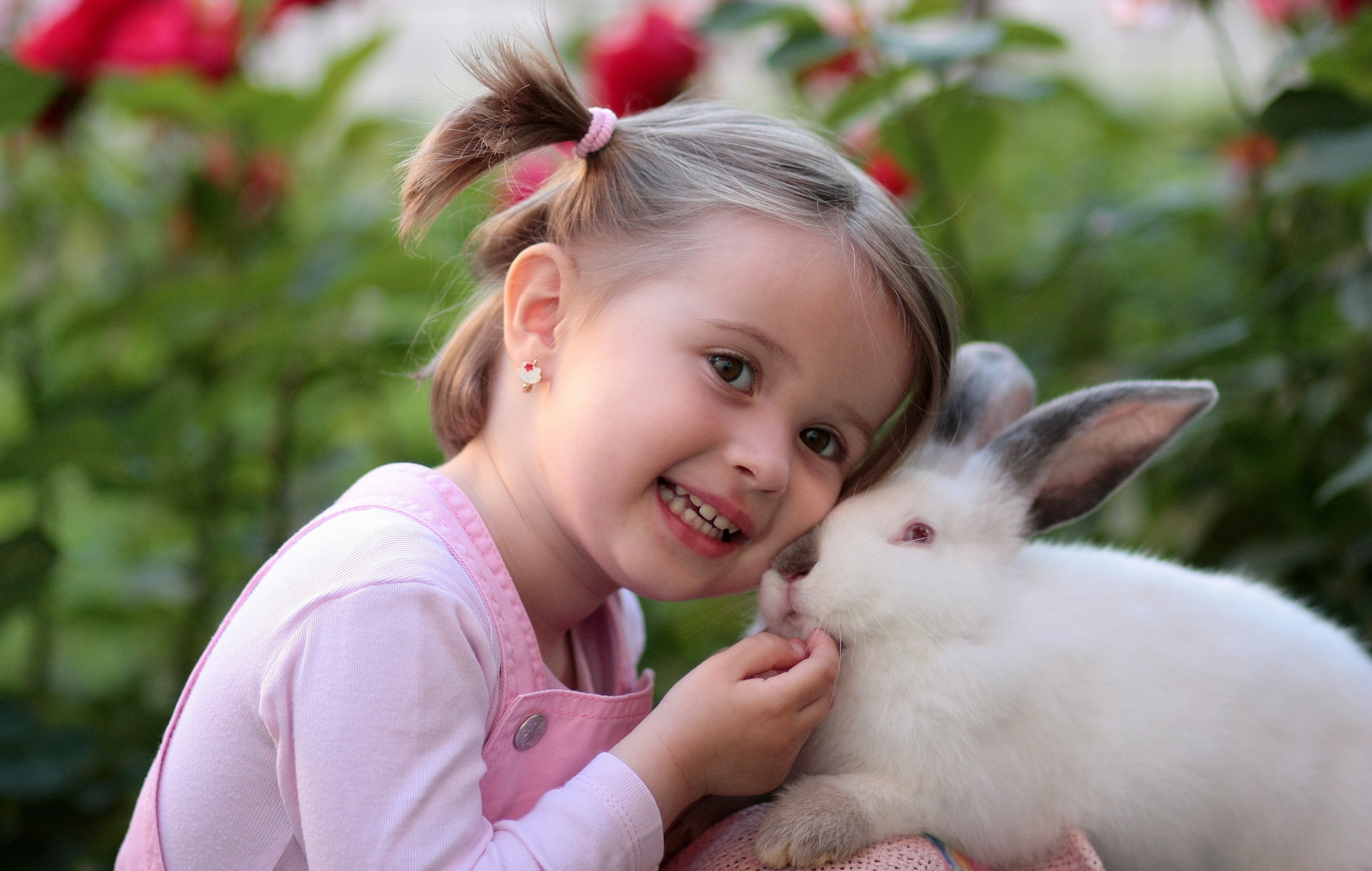 Download mobile wallpaper Child, Cute, Photography, Bunny, Little Girl for free.