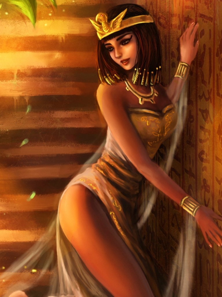 Handy-Wallpaper Fantasie, Ägypten, Frauen, Kleopatra kostenlos herunterladen.