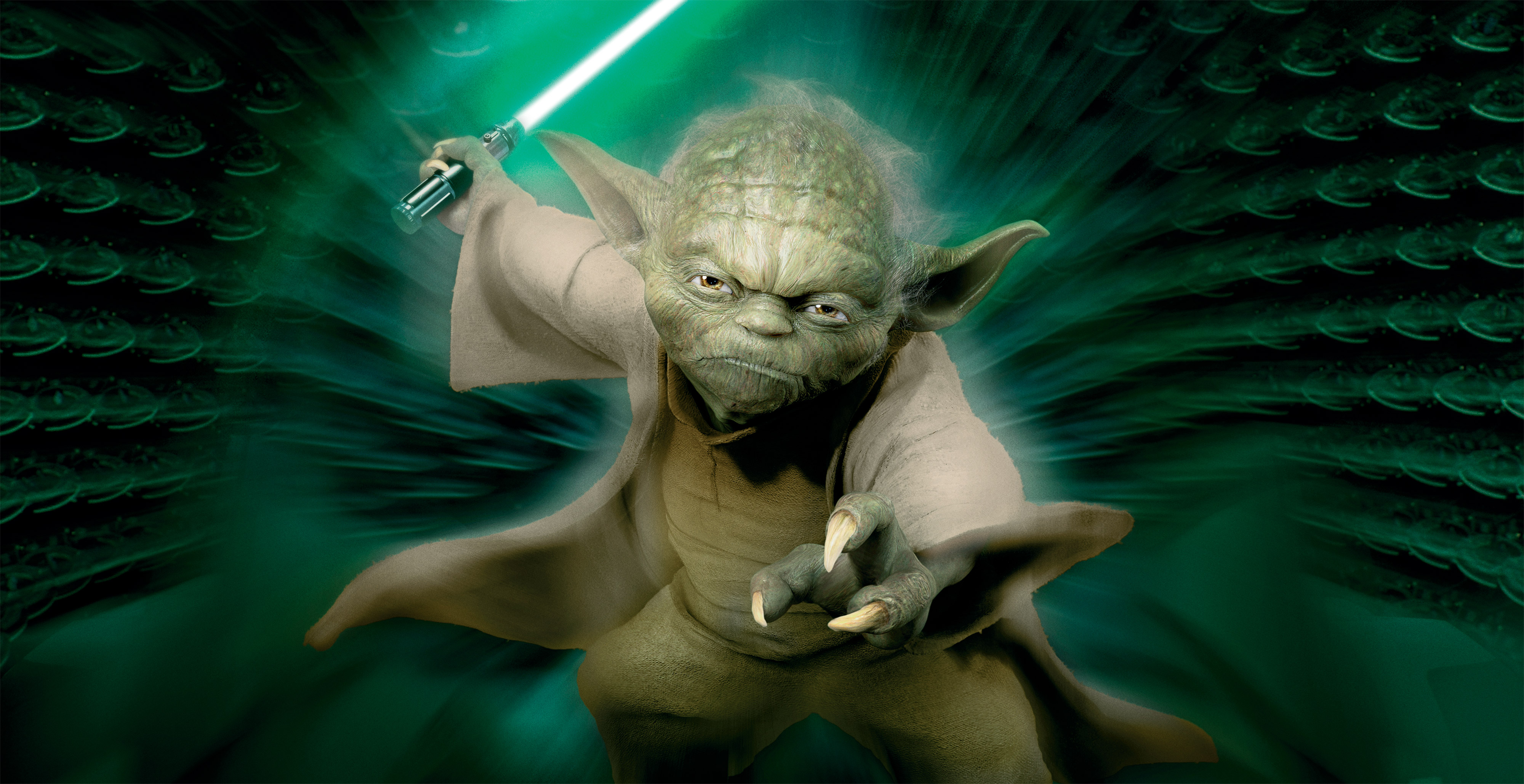Download mobile wallpaper Star Wars, Sci Fi, Lightsaber, Yoda, Jedi for free.