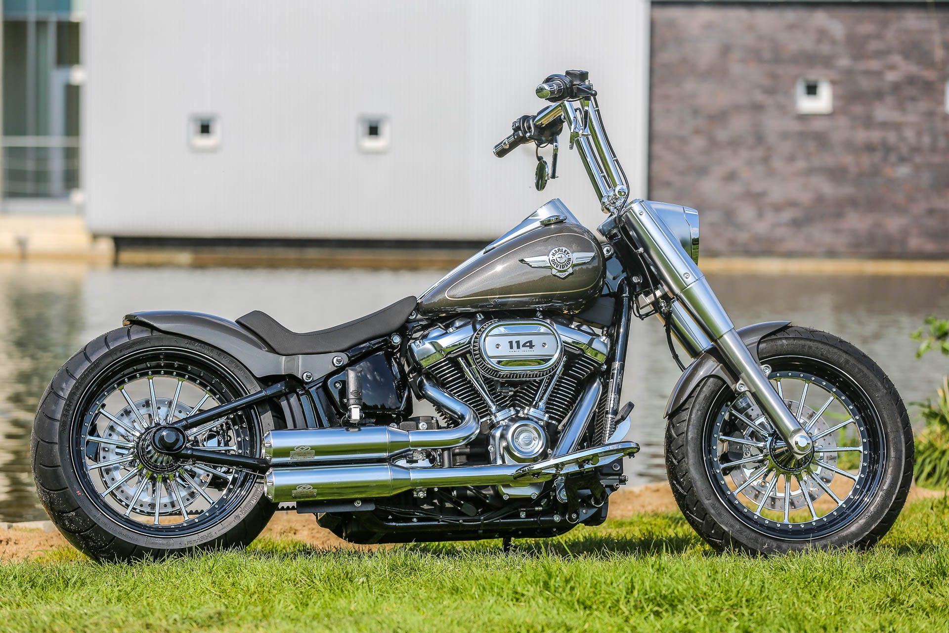 Laden Sie das Motorräder, Harley Davidson, Fahrzeuge, Custombike, Thunderbike Zoll-Bild kostenlos auf Ihren PC-Desktop herunter