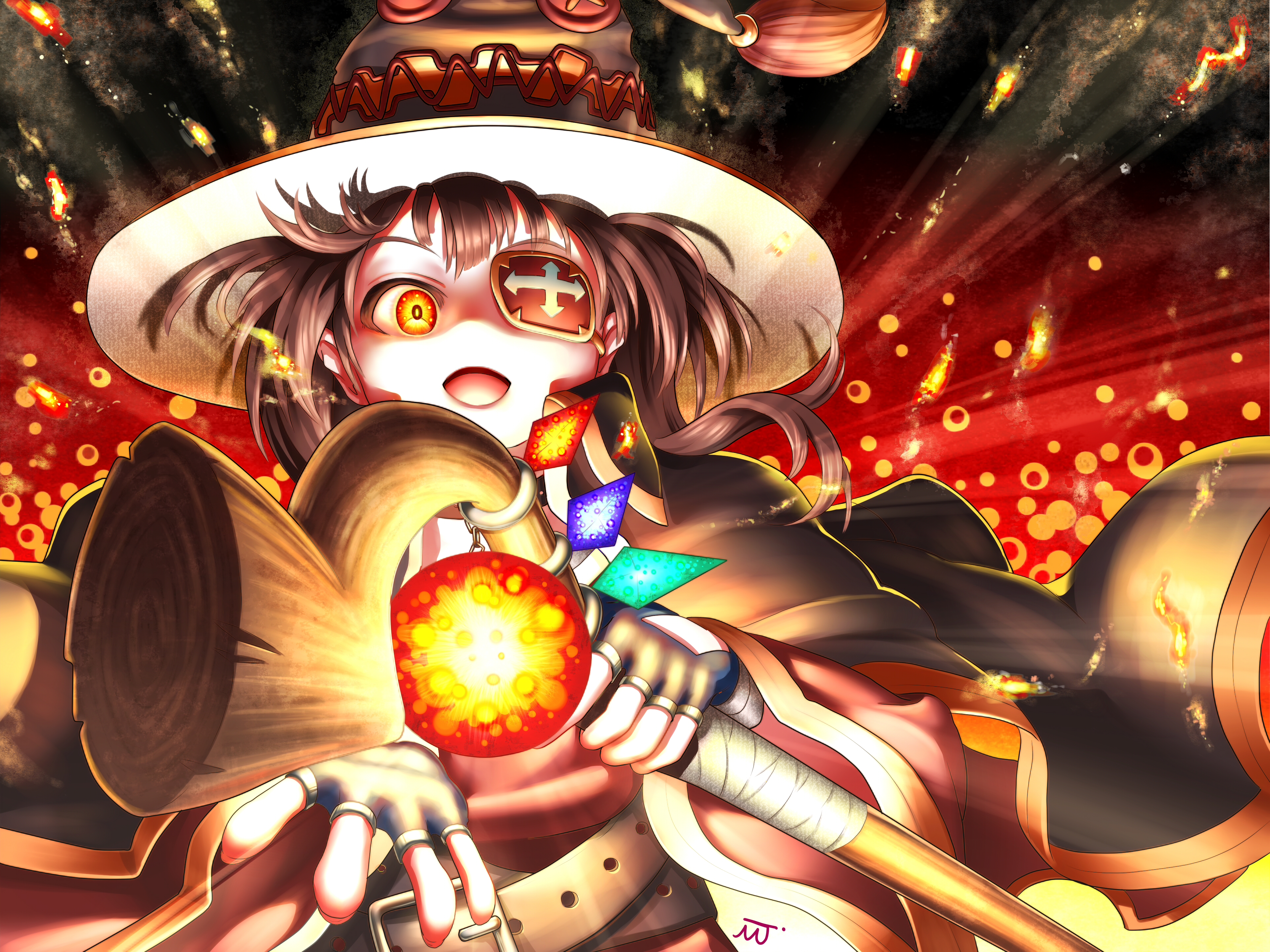 Baixe gratuitamente a imagem Anime, Konosuba: As Bençãos De Deus Neste Mundo Maravilhoso, Megumin (Konosuba) na área de trabalho do seu PC