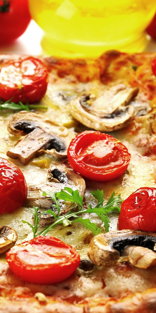 Mobile wallpaper: Food, Pizza, Still Life, Mushroom, Tomato, 930746 download the