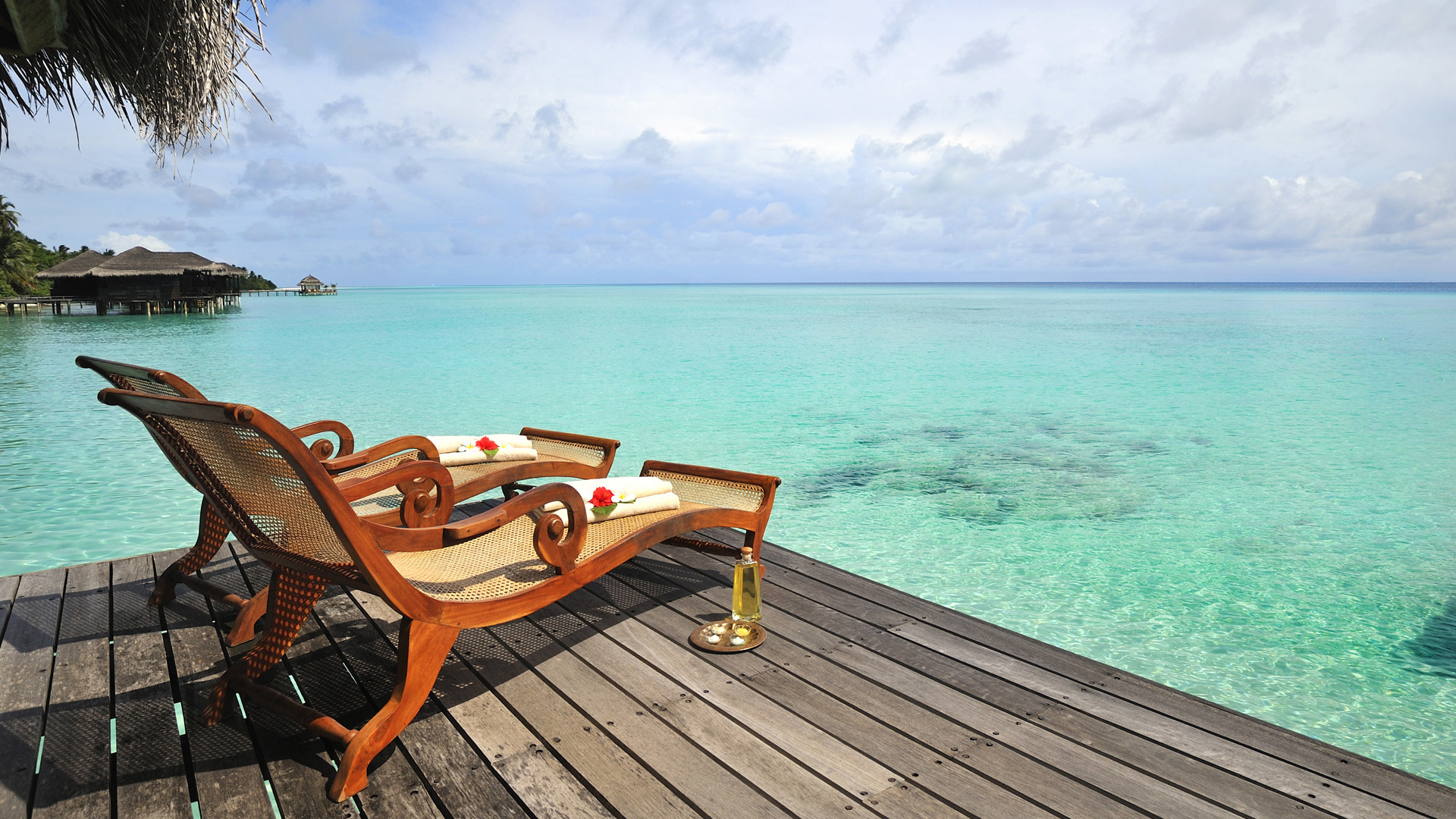 537290 descargar imagen fotografía, tropico, silla, día festivo, cabaña, maldivas, océano: fondos de pantalla y protectores de pantalla gratis