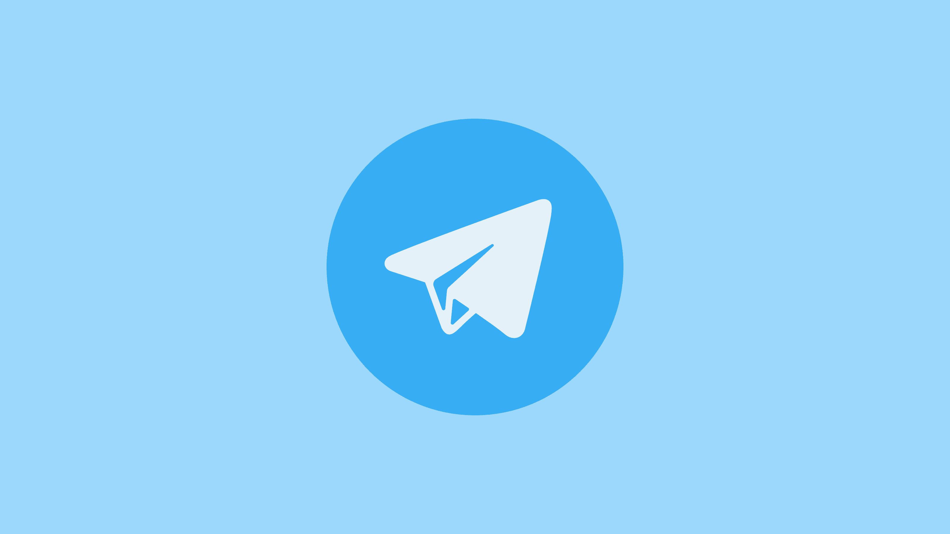 Download mobile wallpaper Technology, Logo, Telegram for free.