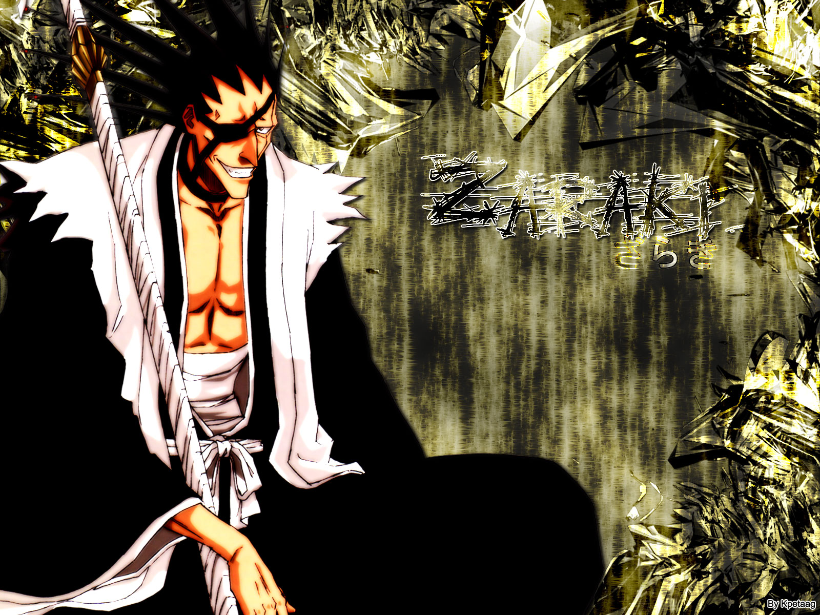 Handy-Wallpaper Bleach, Animes, Kenpachi Zaraki kostenlos herunterladen.