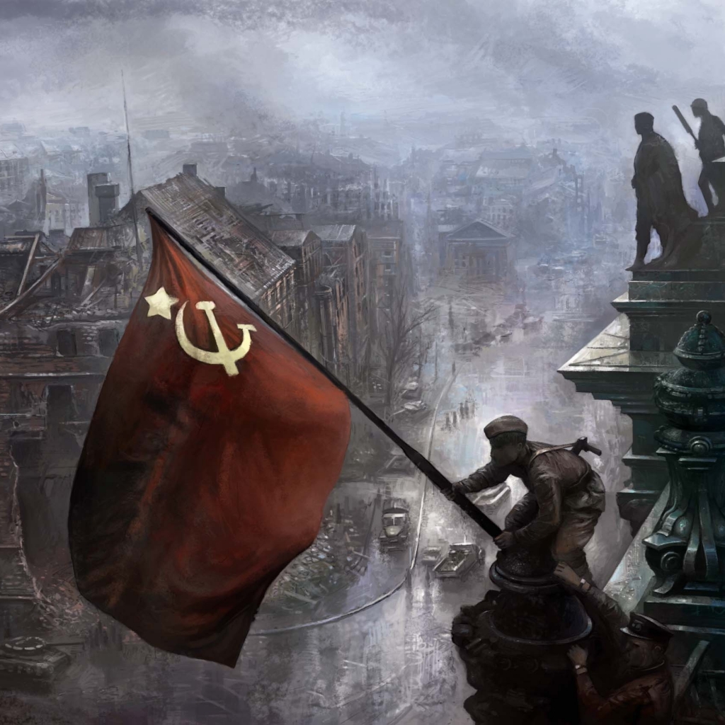 無料モバイル壁紙ソビエト連邦, 戦争, 国旗, 第二次世界大戦, 軍隊をダウンロードします。