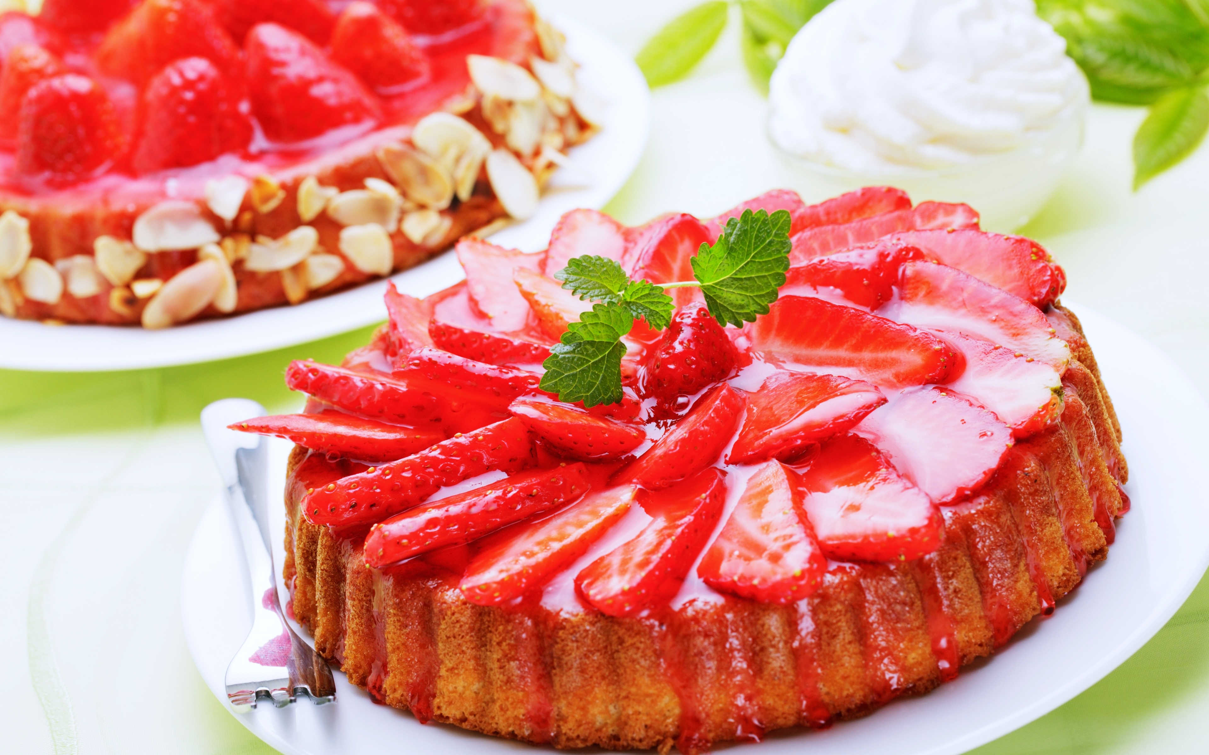 Laden Sie das Obst, Erdbeere, Dessert, Kuchen, Nahrungsmittel-Bild kostenlos auf Ihren PC-Desktop herunter