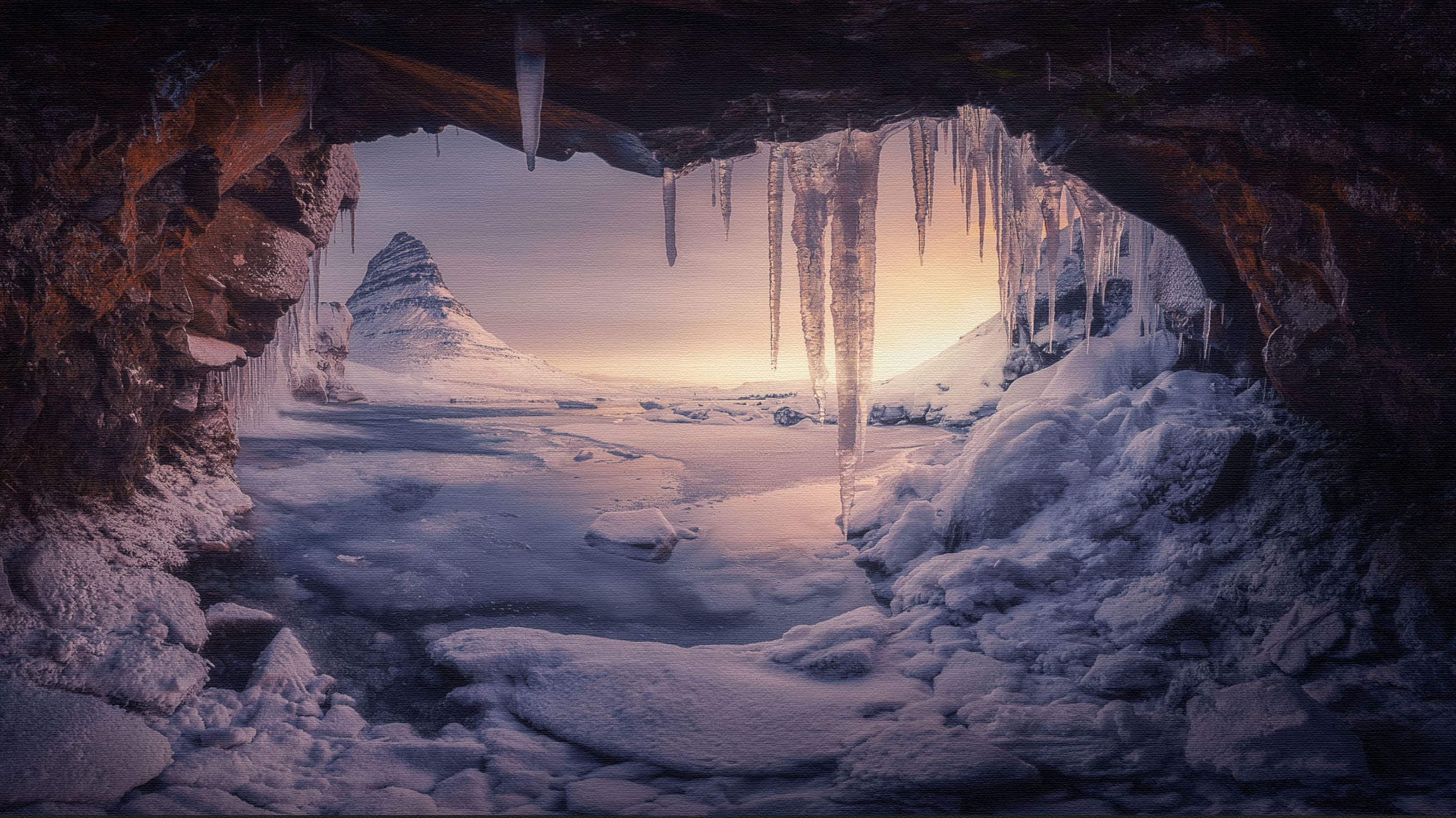 Download mobile wallpaper Ice, Caves, Snow, Earth, Cave for free.