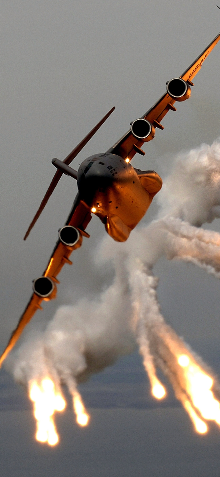 Descarga gratuita de fondo de pantalla para móvil de Militar, Boeing C 17 Globemaster Iii, Aviones De Transporte Militar.