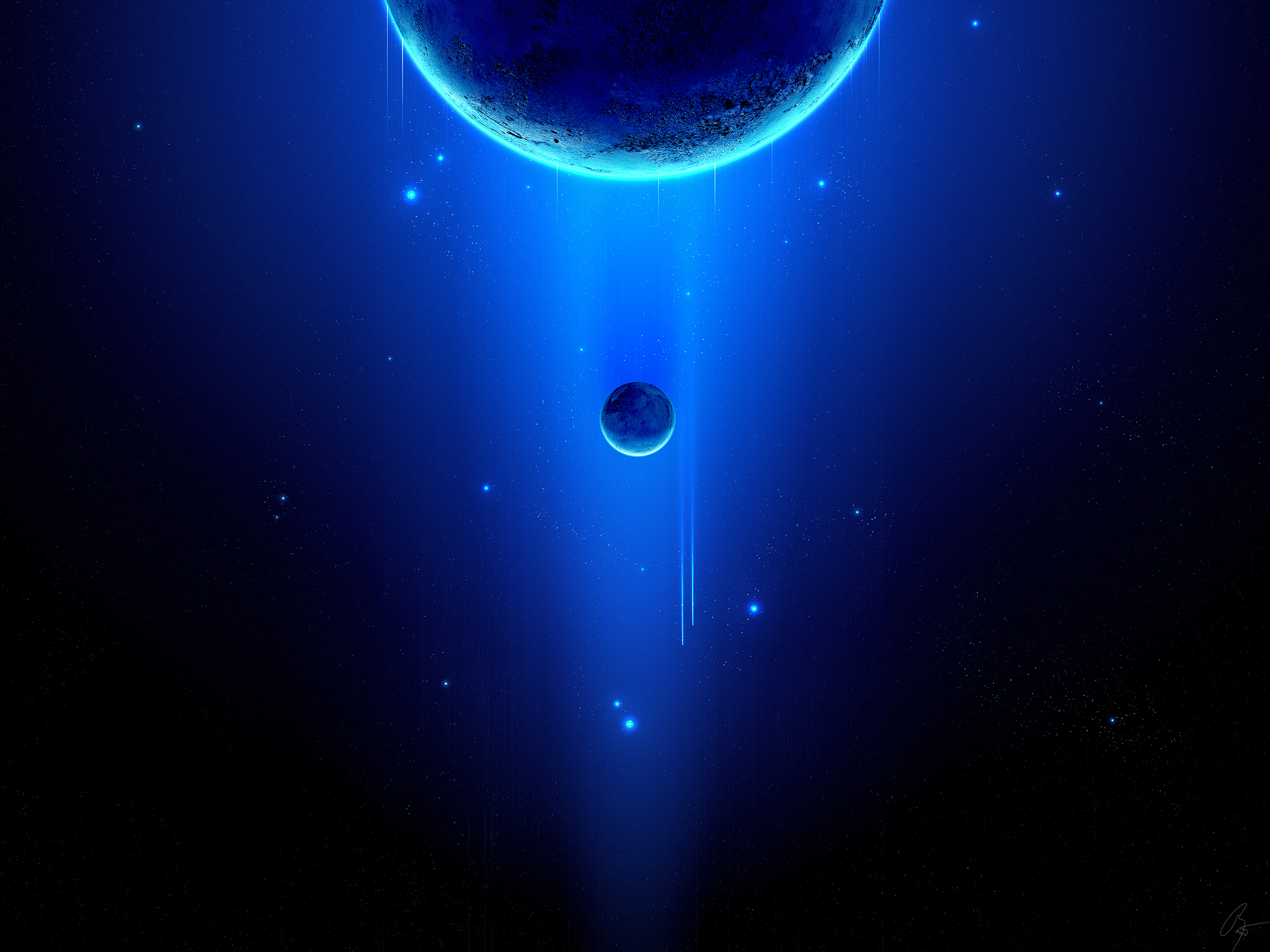 Download mobile wallpaper Stars, Space, Planet, Artistic for free.