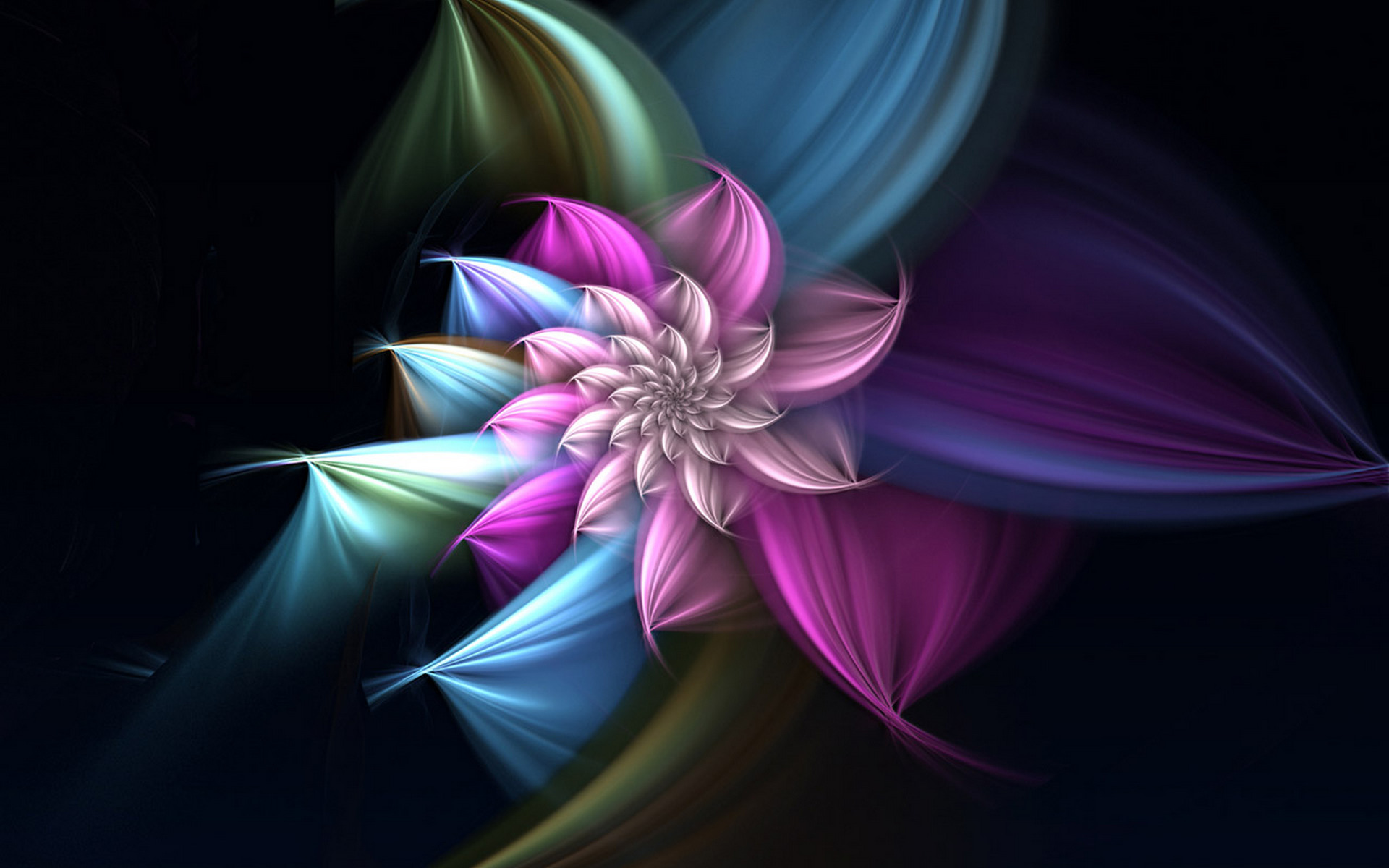 Free download wallpaper Abstract, Flower, Fractal on your PC desktop