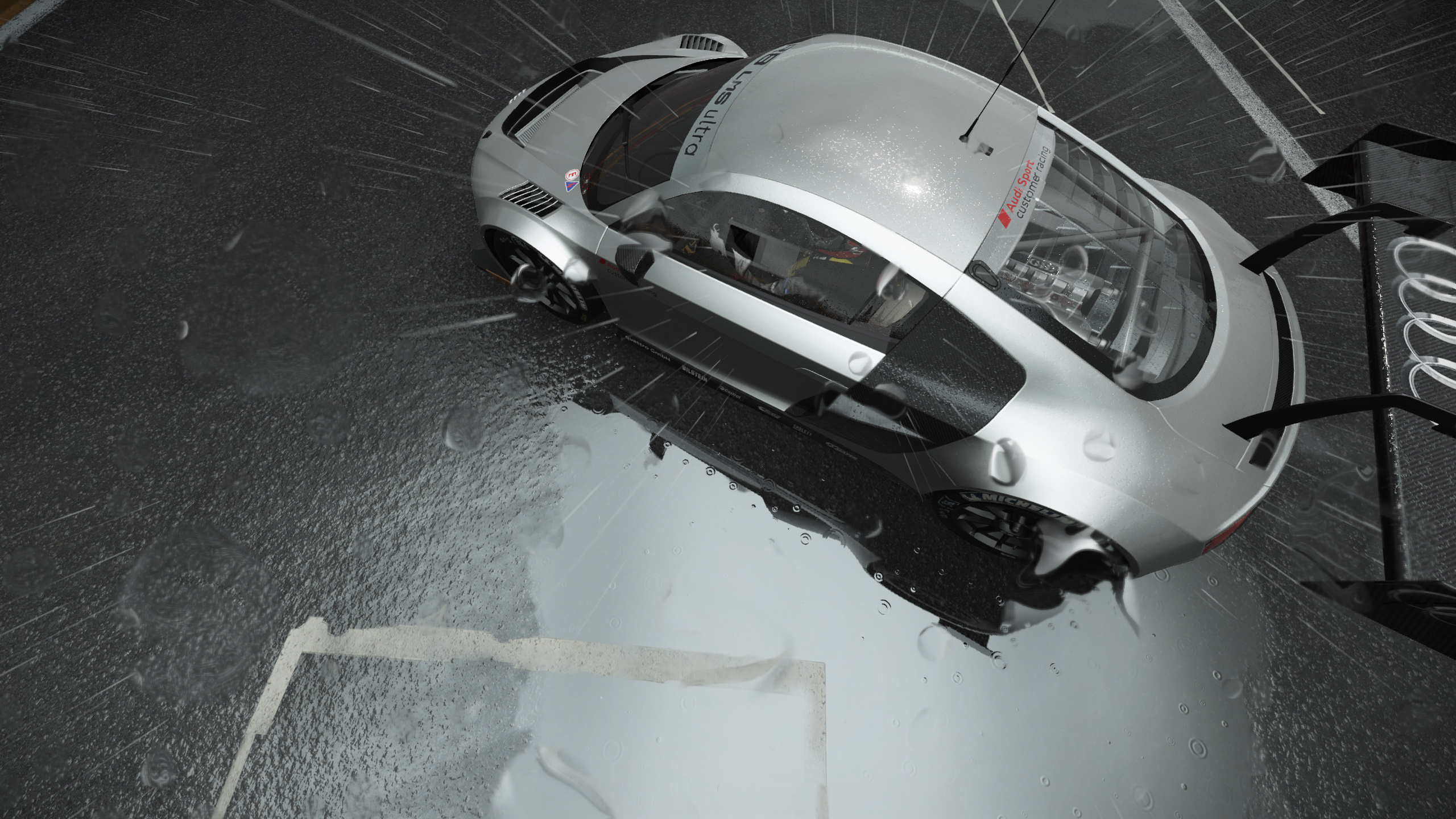 Download mobile wallpaper Rain, Audi, Car, Racing, Video Game, Project Cars for free.