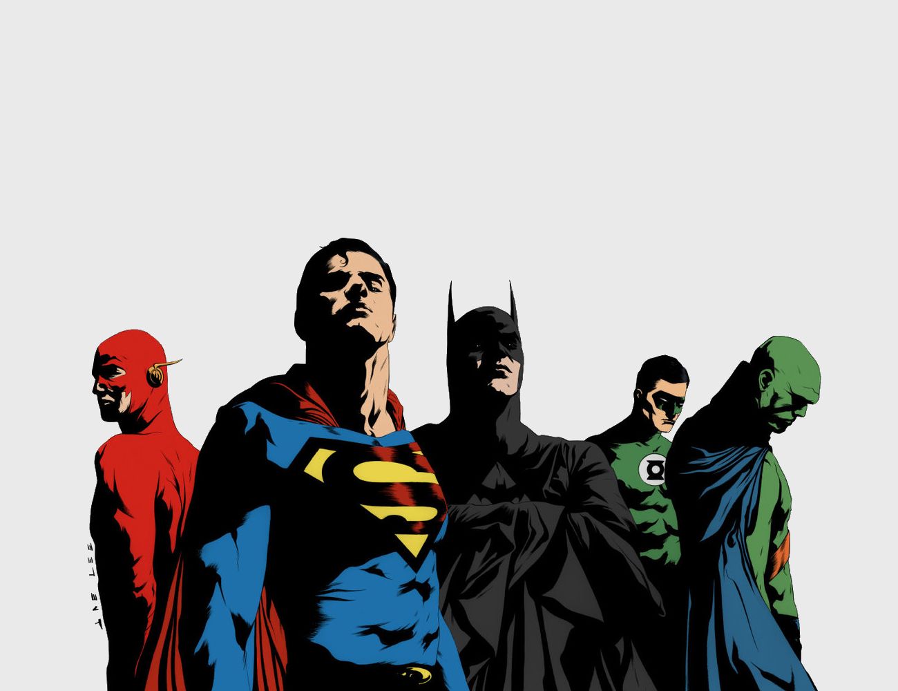 superman, comics, justice league, batman, dc comics, flash, green lantern, hal jordan, martian manhunter 32K