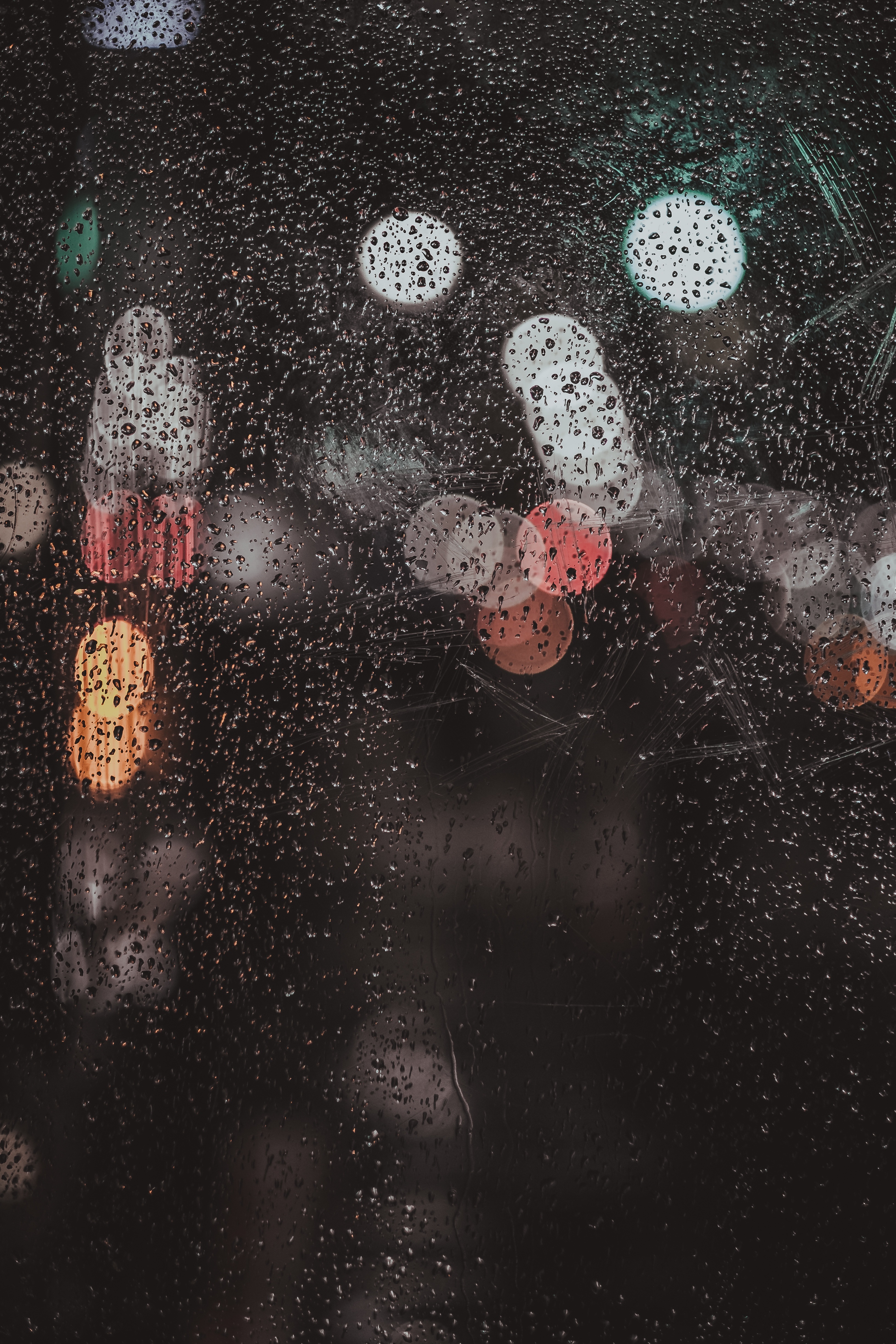 Download mobile wallpaper Macro, Glare, Drops, Glass, Rain for free.