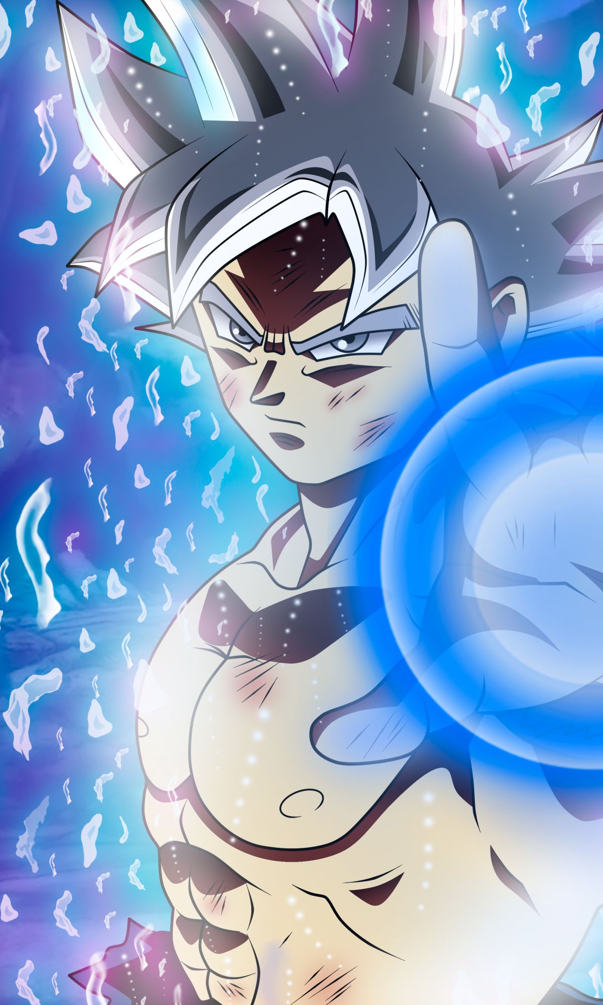 Download mobile wallpaper Anime, Dragon Ball, Goku, Dragon Ball Super, Ultra Instinct (Dragon Ball) for free.