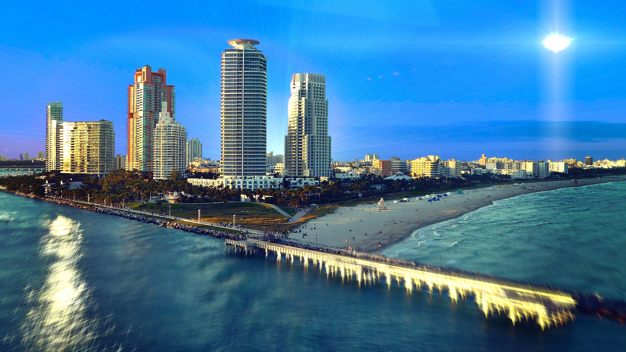 Descarga gratis la imagen Ciudades, Miami, Hecho Por El Hombre en el escritorio de tu PC