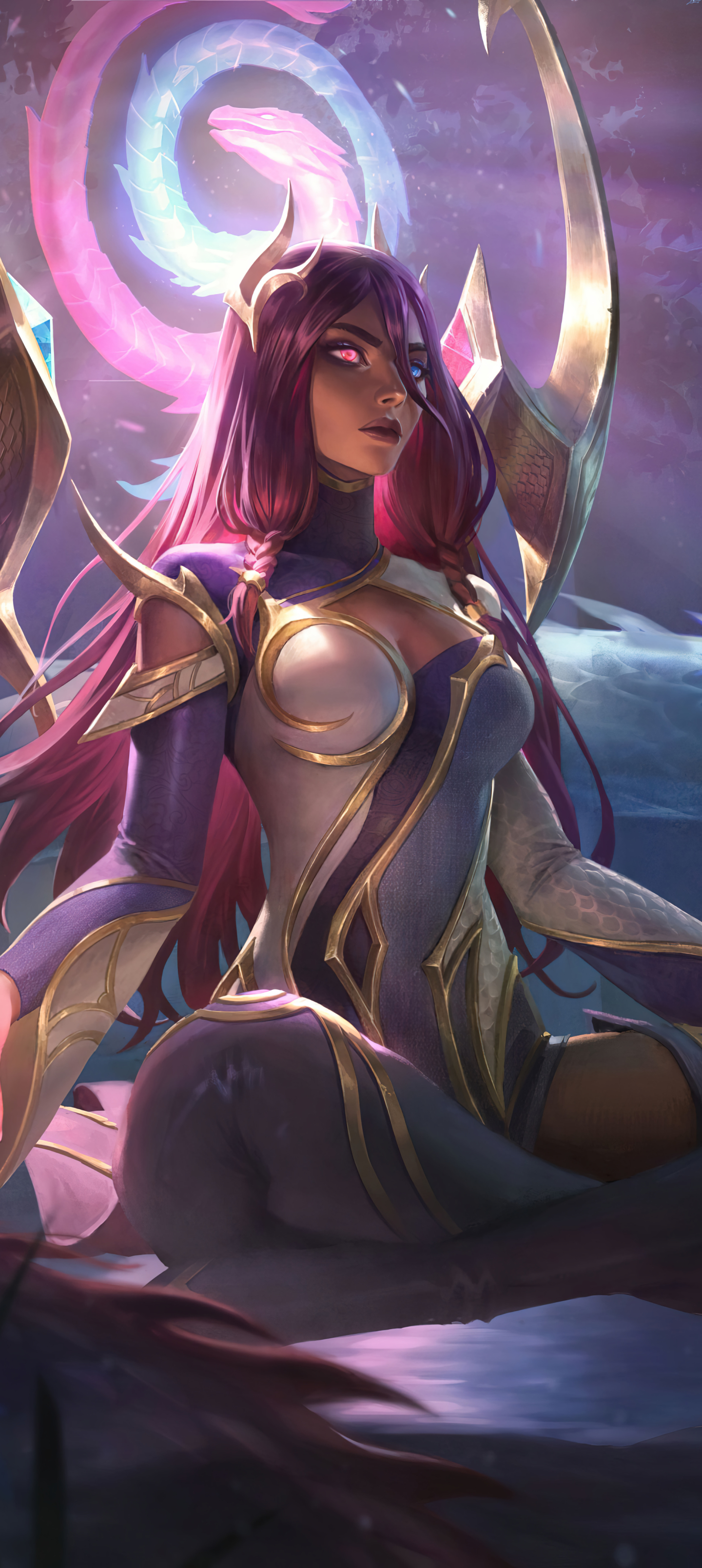 Download mobile wallpaper League Of Legends, Video Game, Karma (League Of Legends) for free.