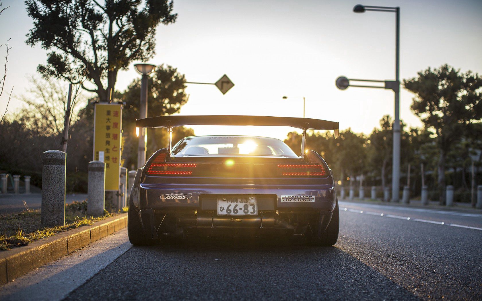 back view, honda, cars, rear view, nsx Free Background