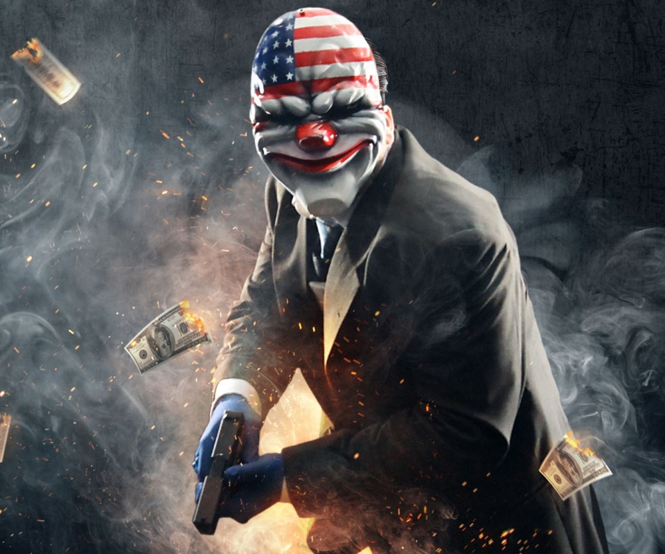 video game, payday 2, dallas (payday), payday phone wallpaper