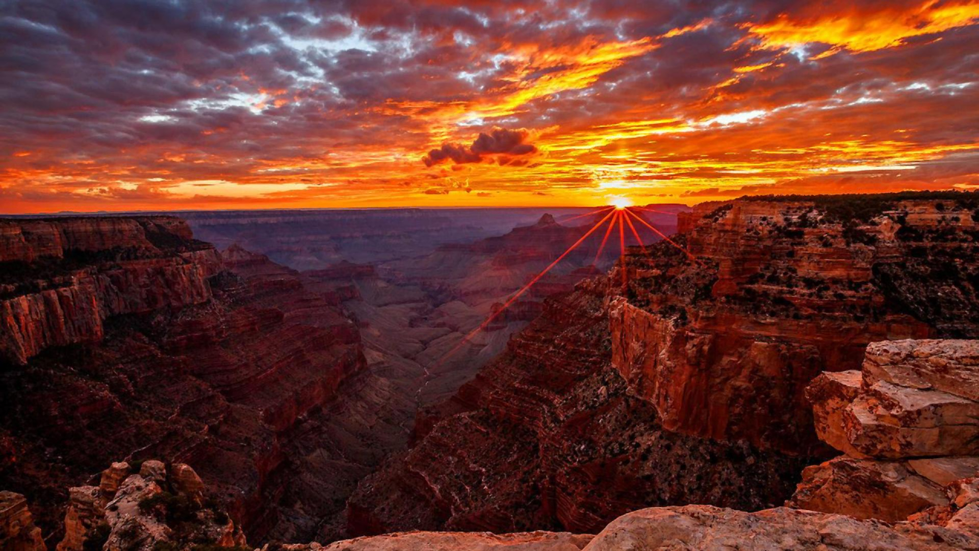 Téléchargez des papiers peints mobile Coucher De Soleil, Canyon, Grand Canyon, Terre/nature, Lever De Soleil gratuitement.