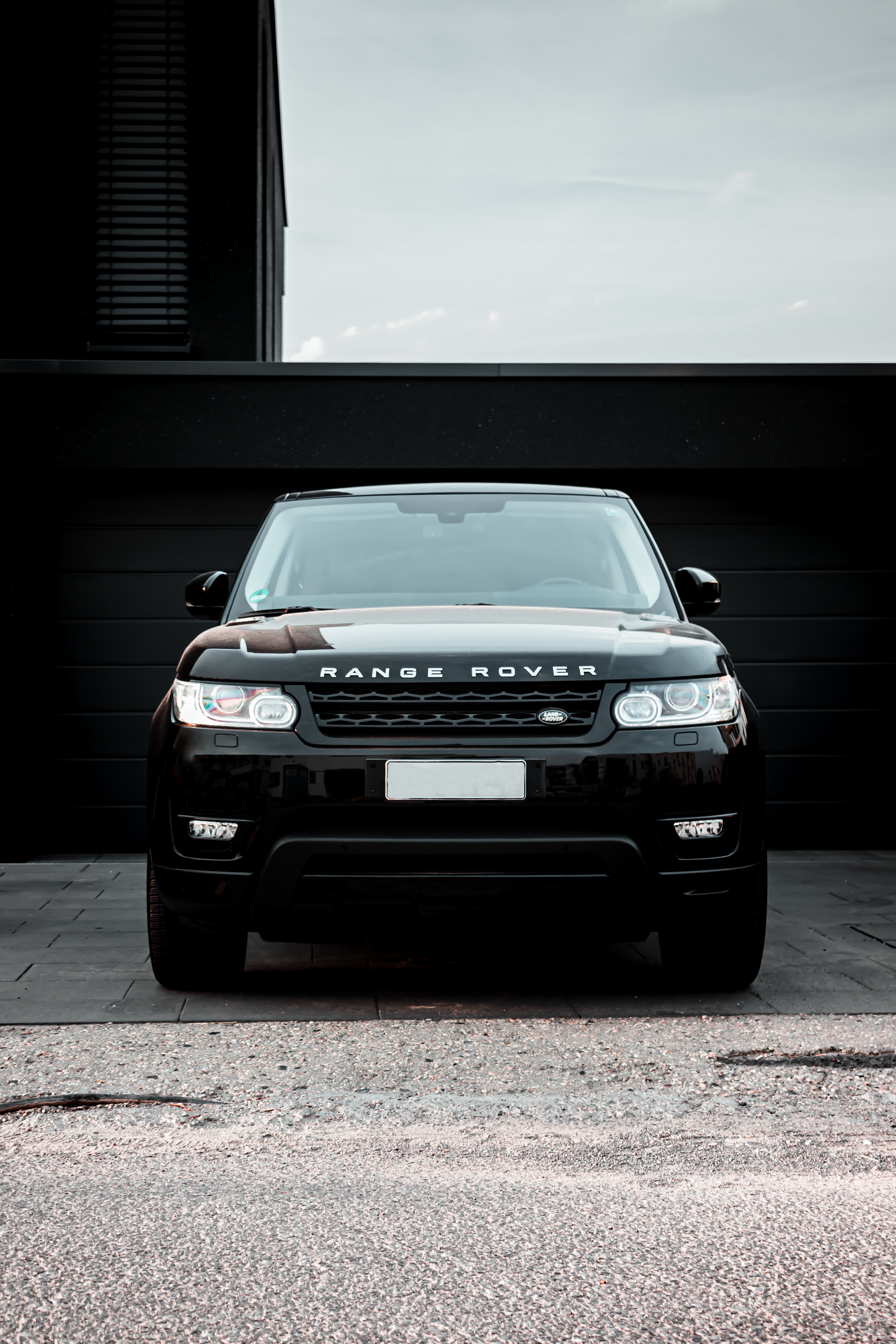 range rover, suv, land rover, front view, cars, black, car, machine