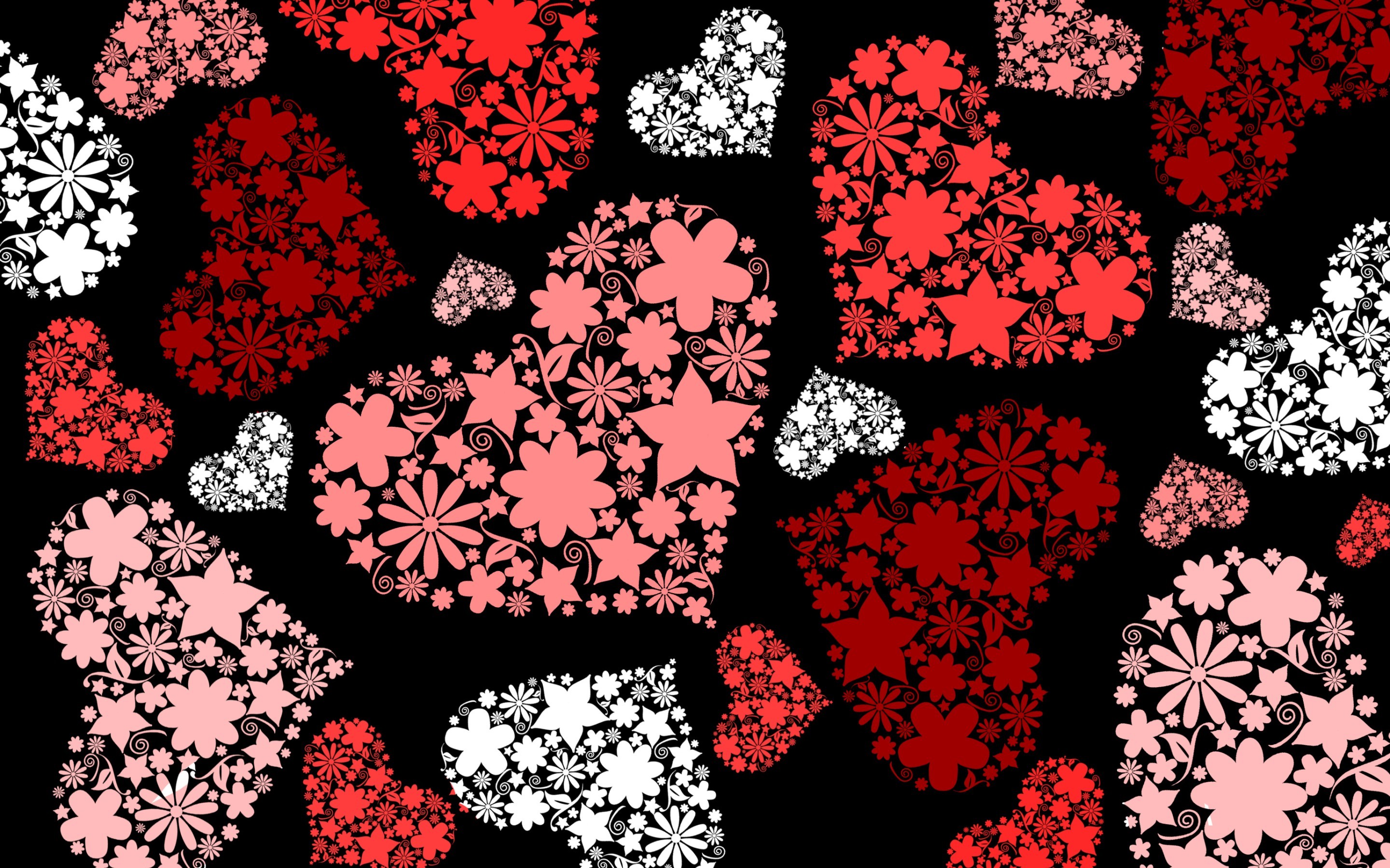 Free download wallpaper Pink, Flower, Heart, Artistic on your PC desktop