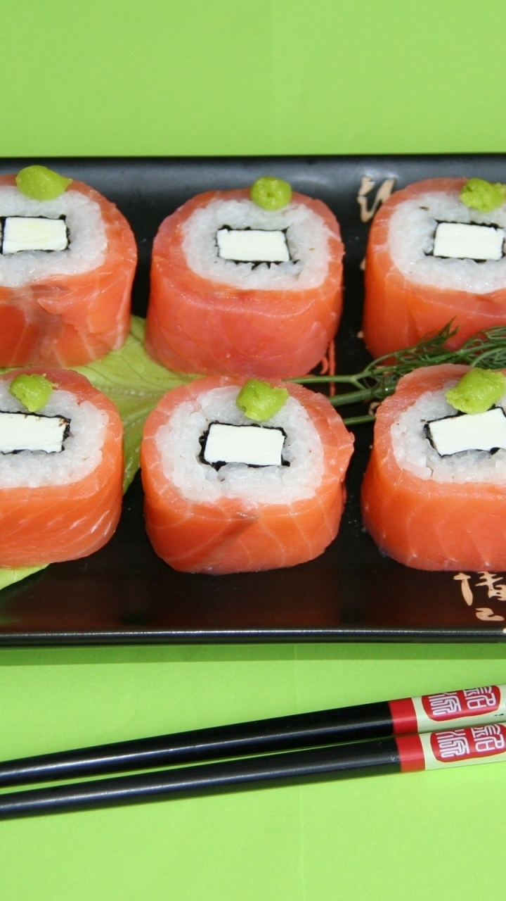 Handy-Wallpaper Sushi, Nahrungsmittel kostenlos herunterladen.