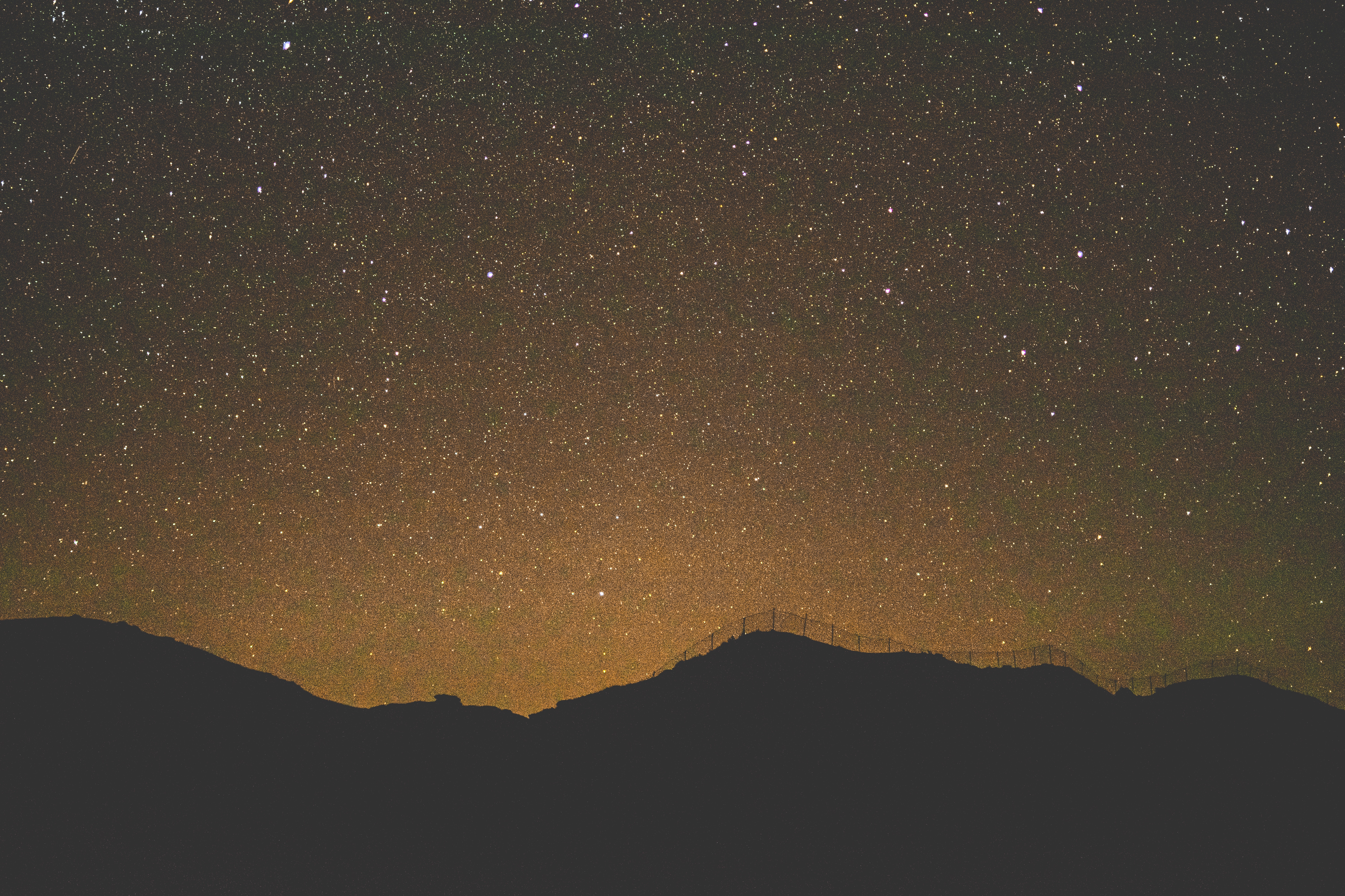 dark, night, horizon, starry sky desktop HD wallpaper