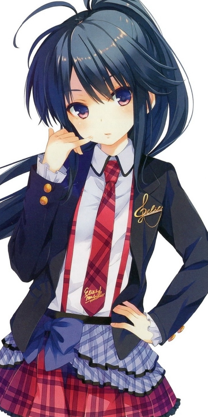 Download mobile wallpaper Anime, Girl, Skirt, Tie, School Uniform for free.