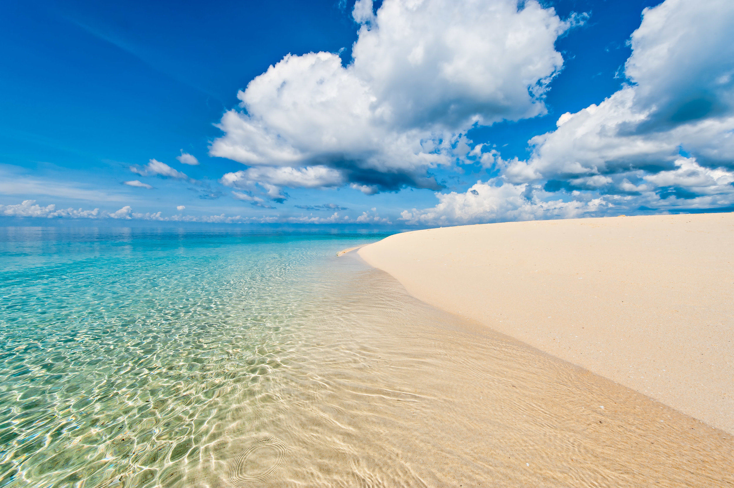 Download mobile wallpaper Beach, Horizon, Ocean, Earth, Tropical for free.