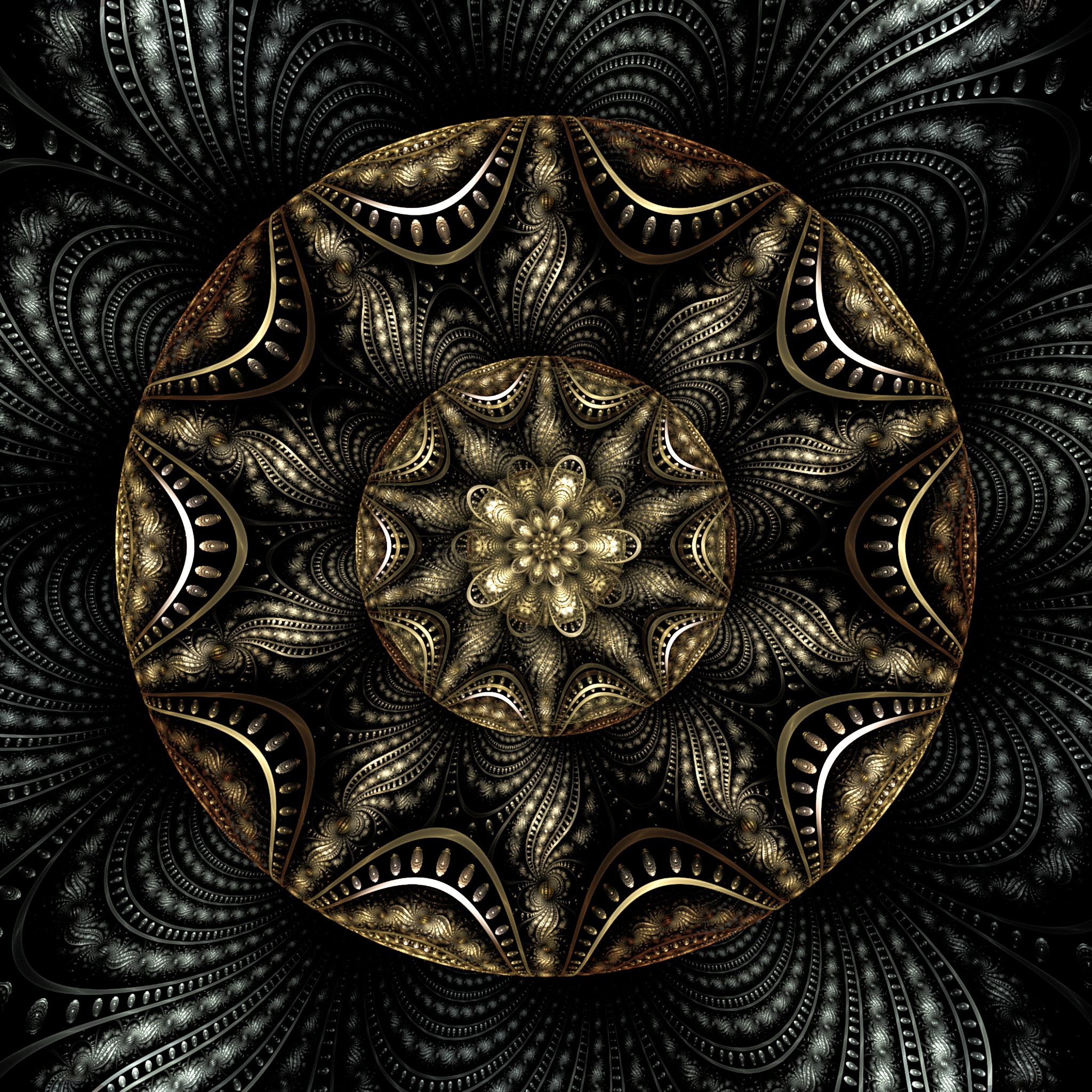 fractal, pattern, intricate, abstract, confused, kaleidoscope HD wallpaper