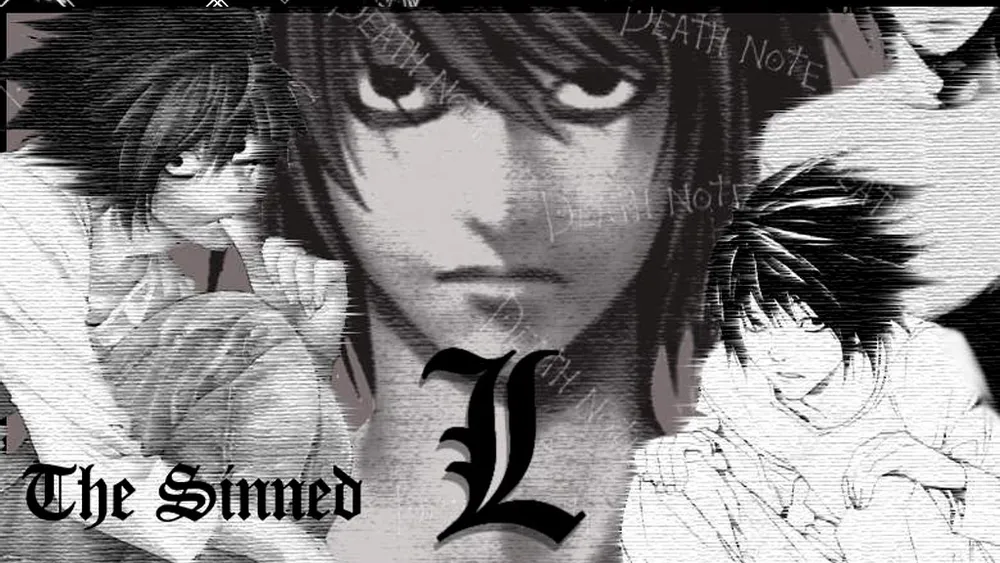 Desktop wallpaper: Black & White, Anime, L (Death Note), Death Note 4K ...