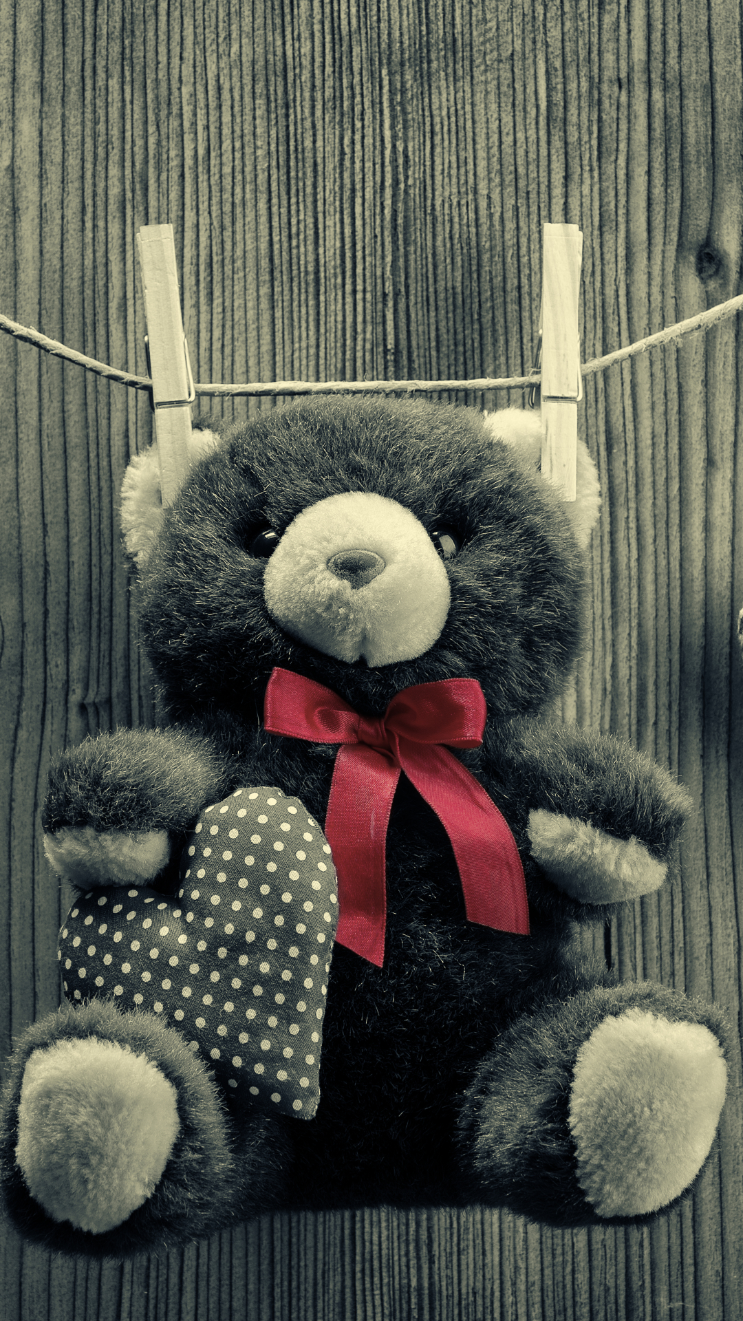 Handy-Wallpaper Teddybär, Herz, Romantisch, Menschengemacht, Kuscheltier kostenlos herunterladen.