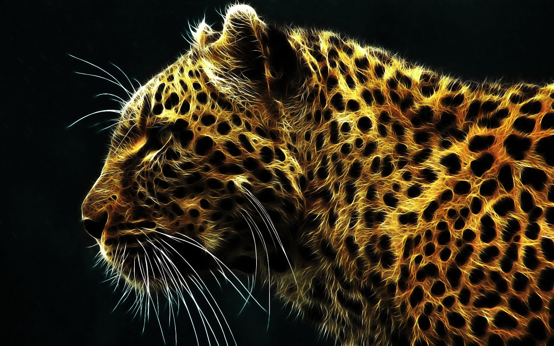 Free download wallpaper Animals, Leopards, Art on your PC desktop