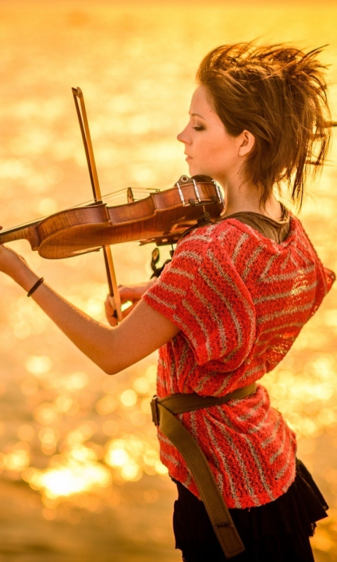 Handy-Wallpaper Musik, Violine, Lindsey Stirling, Violinist kostenlos herunterladen.