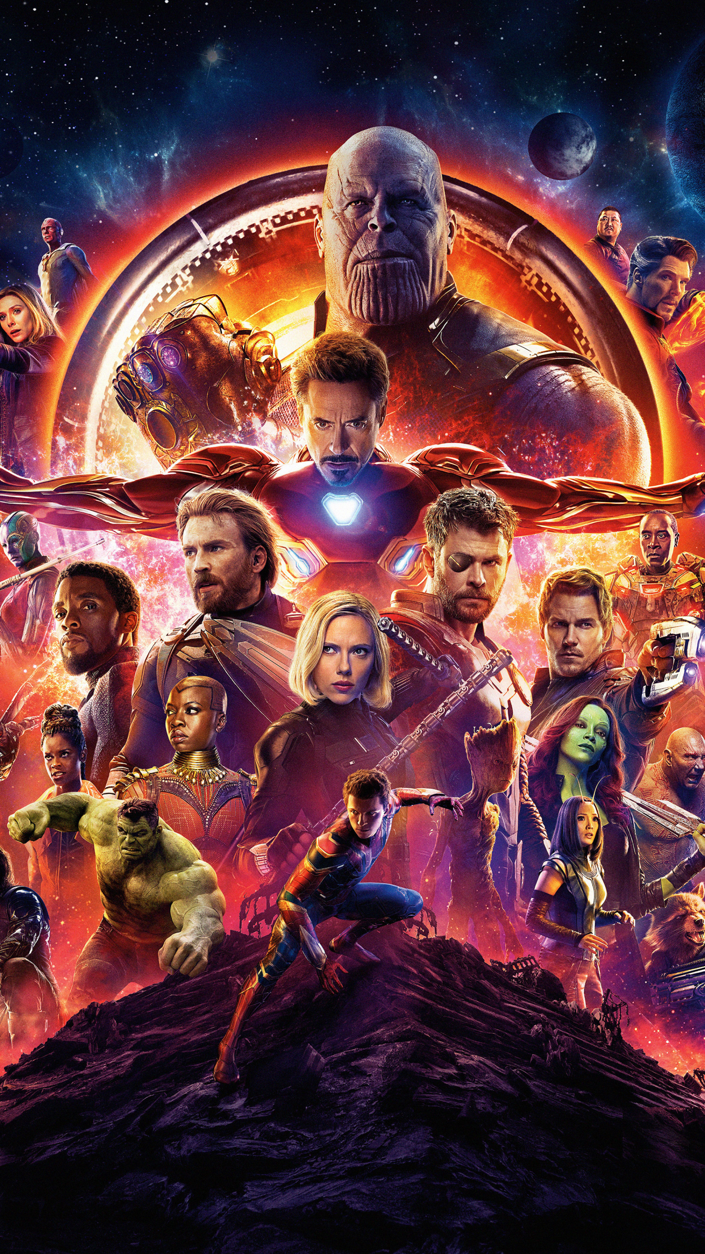 Handy-Wallpaper Filme, Ironman, Kapitän Amerika, Spider Man, Thor, Schwarze Witwe, Die Rächer, Sternenherr, Thanos, Avengers: Infinity War kostenlos herunterladen.