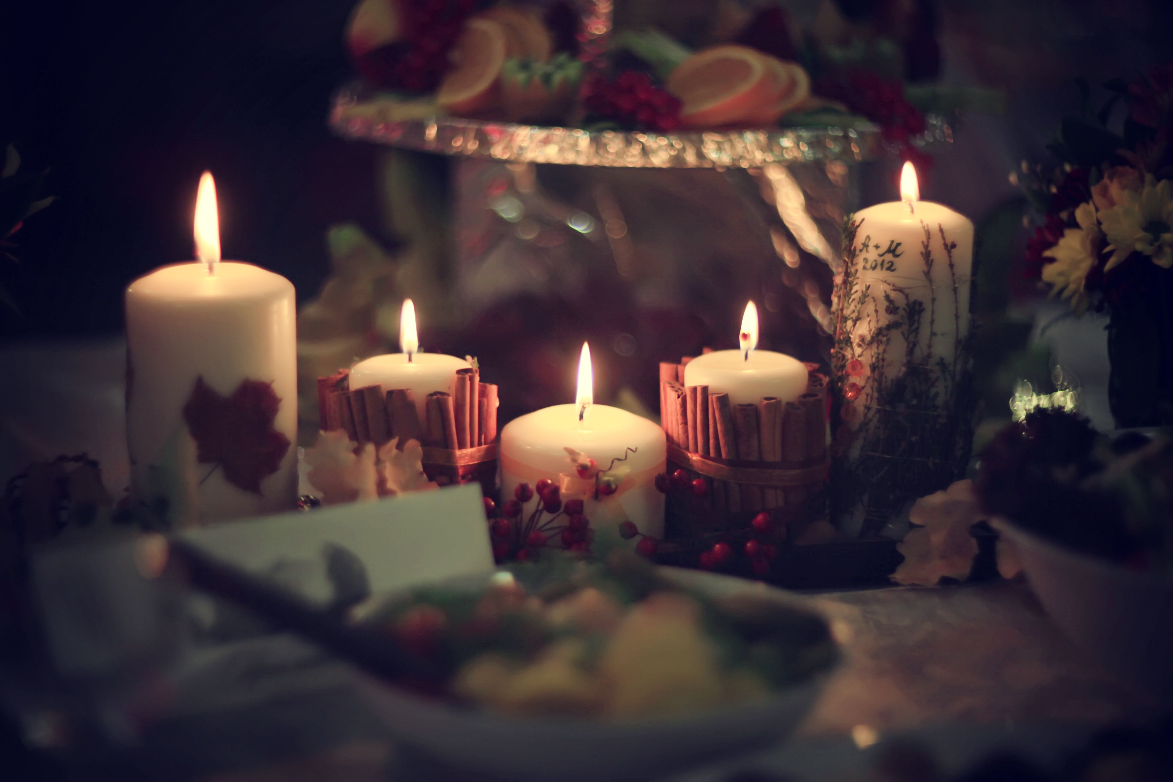 Download mobile wallpaper Christmas, Holiday, Candle for free.