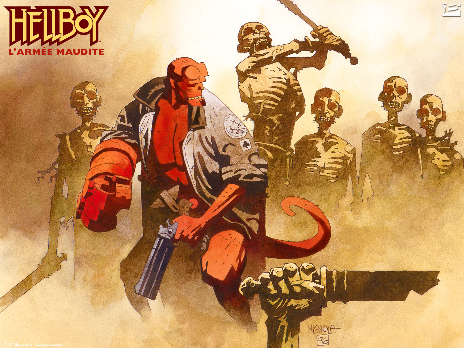 Baixar papel de parede para celular de Hellboy, História Em Quadrinhos gratuito.