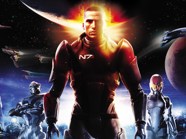 Baixar papel de parede para celular de Mass Effect, Videogame, Comandante Shepard, Garrus Vakarian, Ashley Williams gratuito.