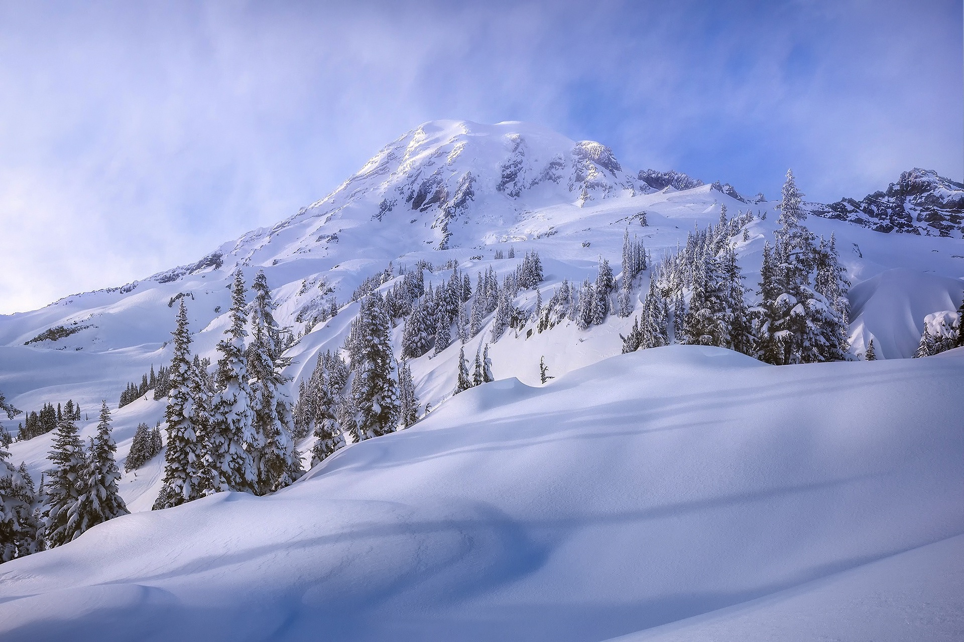 Descarga gratuita de fondo de pantalla para móvil de Invierno, Naturaleza, Nieve, Montaña, Tierra/naturaleza.