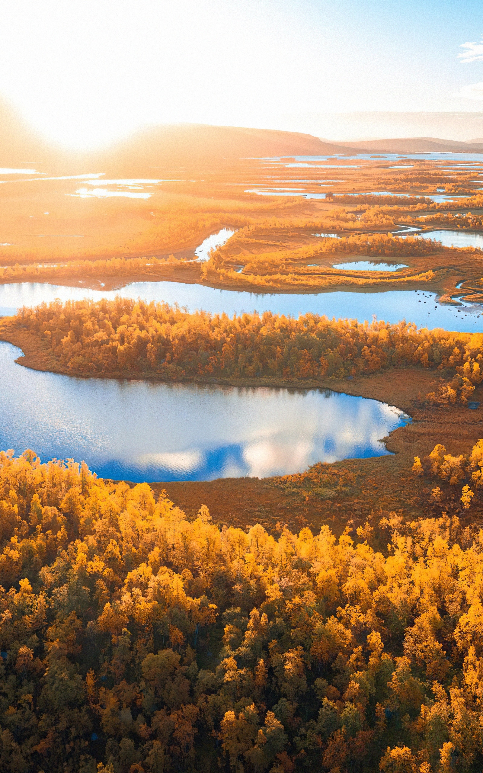 Download mobile wallpaper Landscape, Lake, Fall, Earth, Sweden for free.