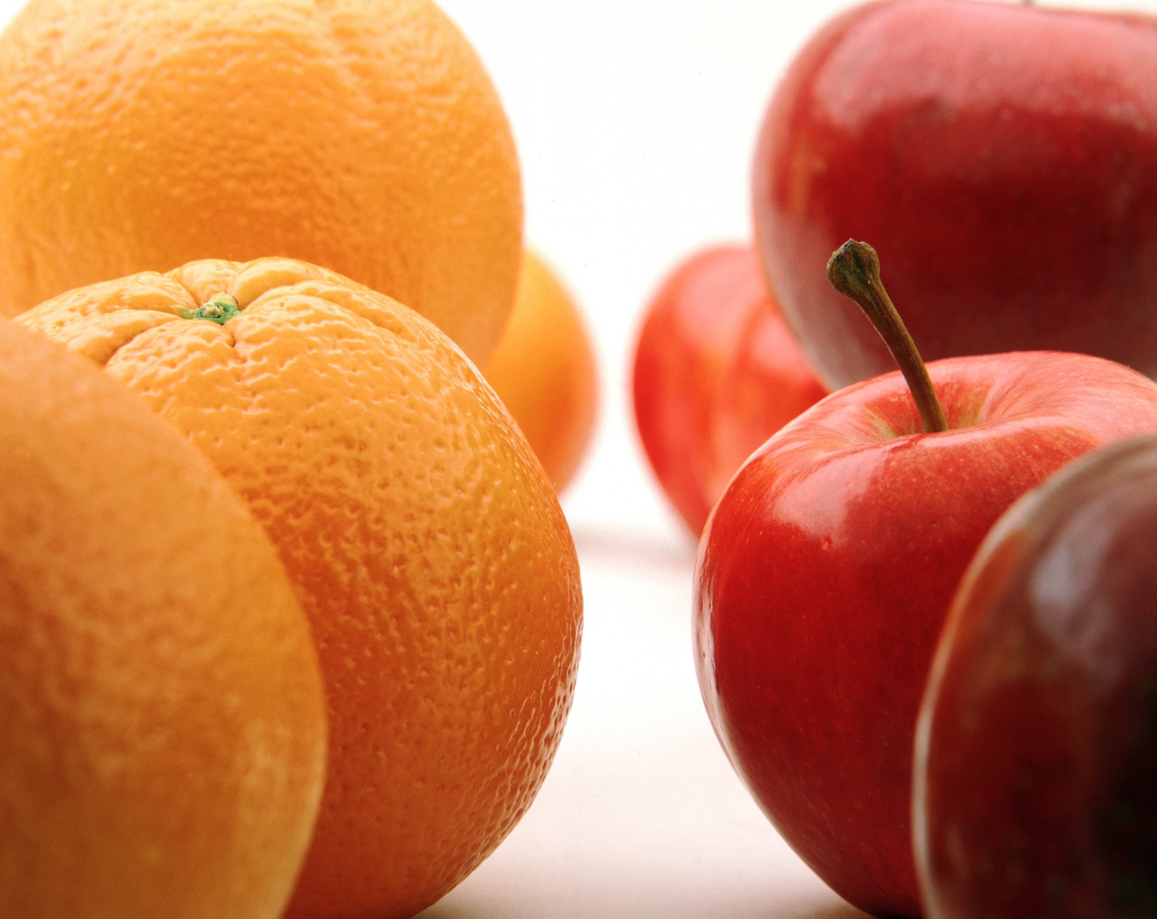 Descarga gratis la imagen Naranjas, Manzanas, Macro, Comida en el escritorio de tu PC