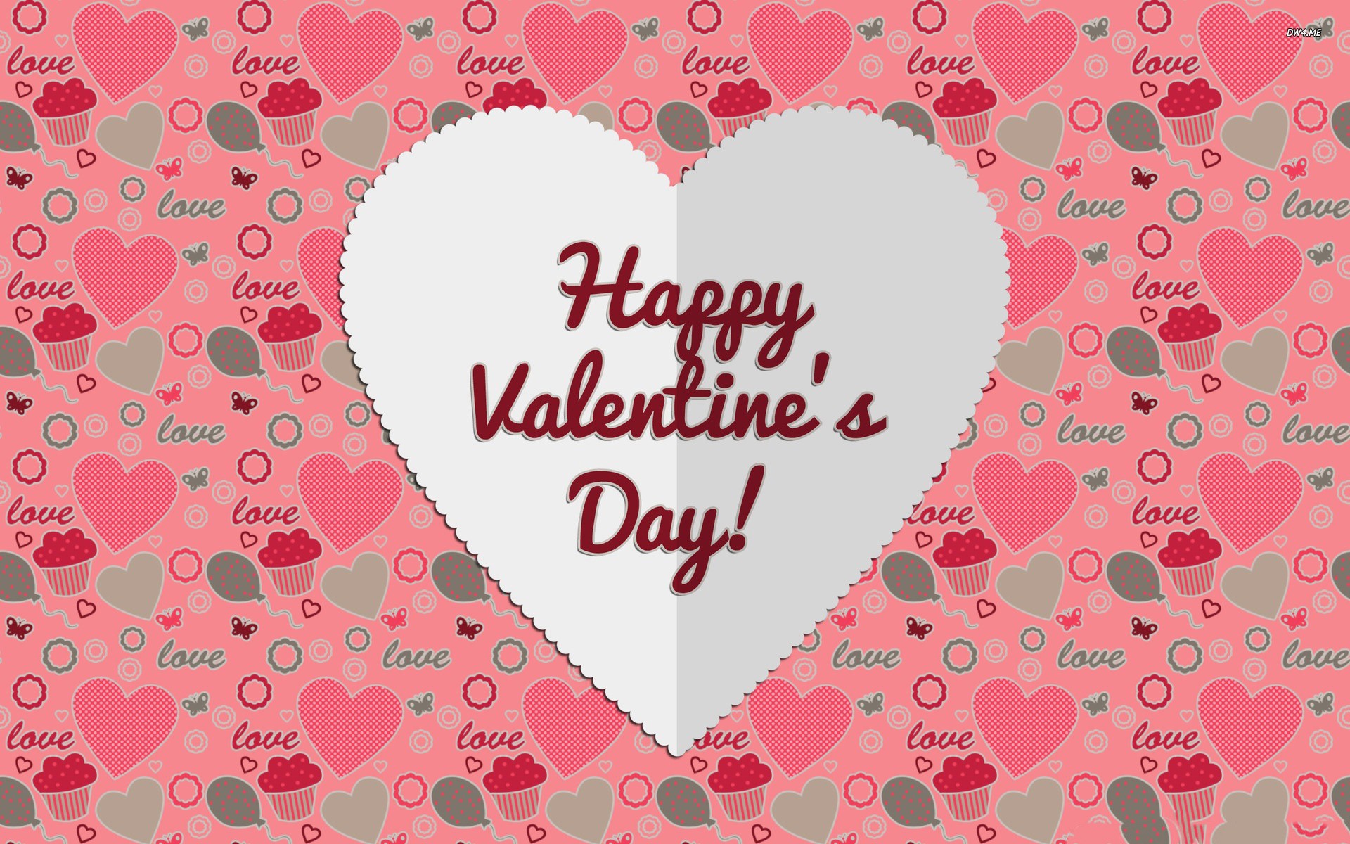 Laden Sie das Feiertage, Valentinstag, Ballon, Cupcake, Herz, Fröhlichen Valentinstag-Bild kostenlos auf Ihren PC-Desktop herunter