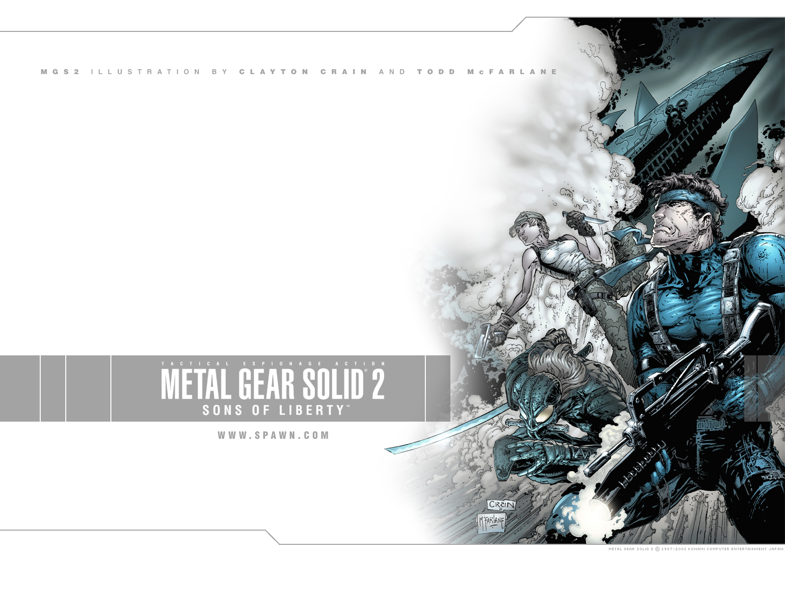 Популярные заставки и фоны Metal Gear Solid 2: Сыны Свободы на компьютер