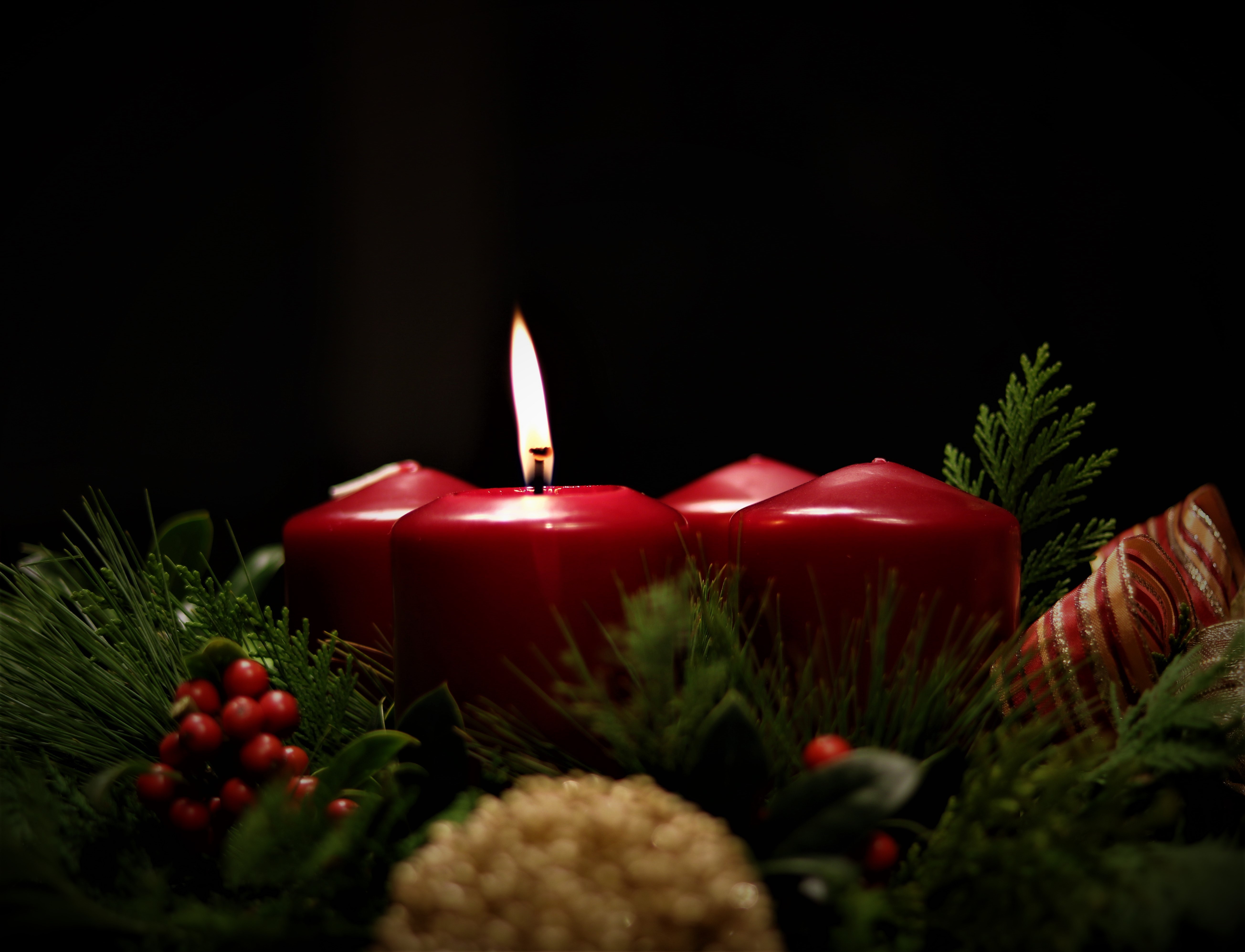 Téléchargez gratuitement l'image Noël, Vacances, Décorations De Noël, Bougie sur le bureau de votre PC
