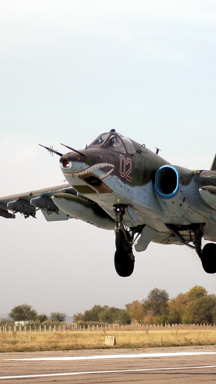 Baixar papel de parede para celular de Militar, Sukhoi Su 25 gratuito.
